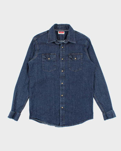 Vintage Wrangler Button Up Denim Shirt - M
