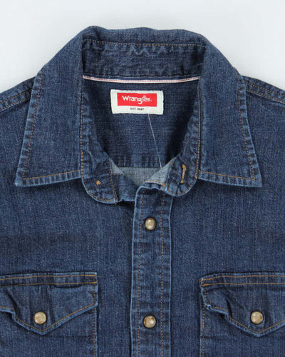 Vintage Wrangler Button Up Denim Shirt - M