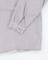 Vintage 90's Prison Blues Oversized Pin Striped Half Zip Shirt - XXXL