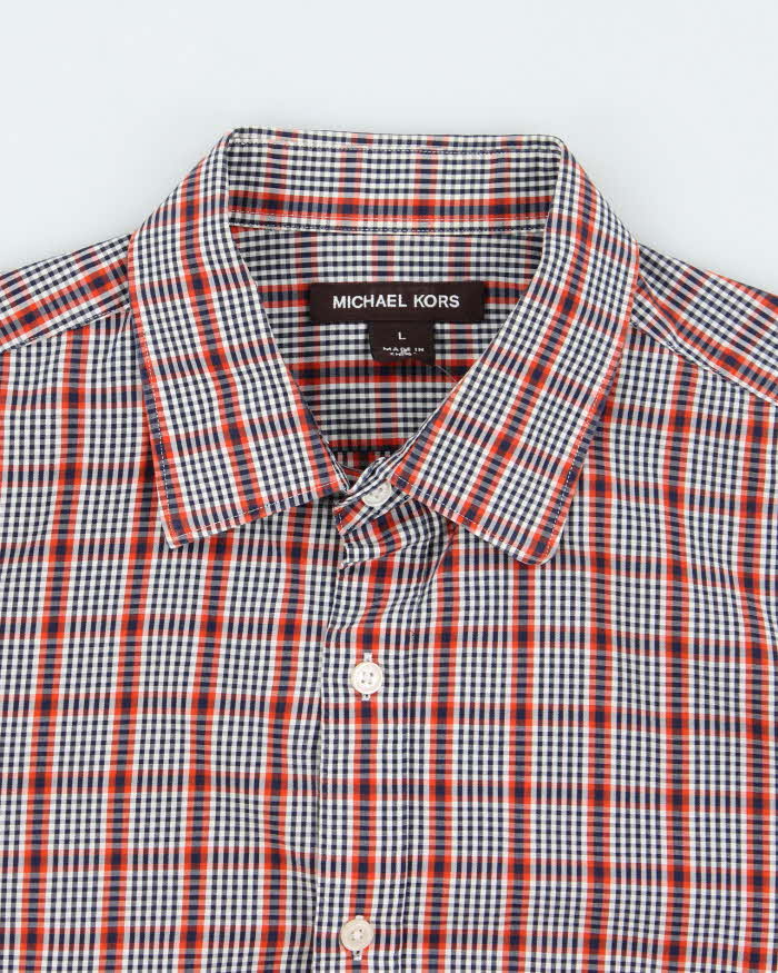 Michael Kors Checked Long Sleeve Shirt - L
