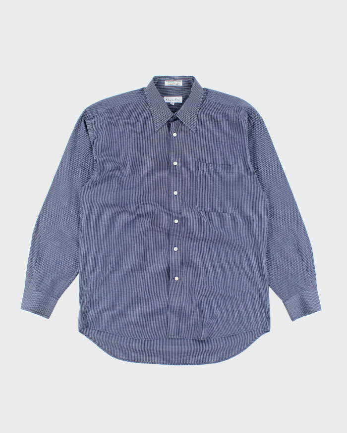 Vintage Christian Dior Checked Long Sleeve Shirt - L