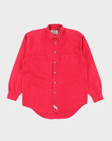 Vintage Levi's Red Denim Long Sleeve Shirt - M