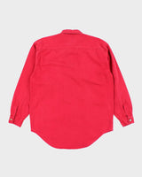 Vintage Levi's Red Denim Long Sleeve Shirt - M