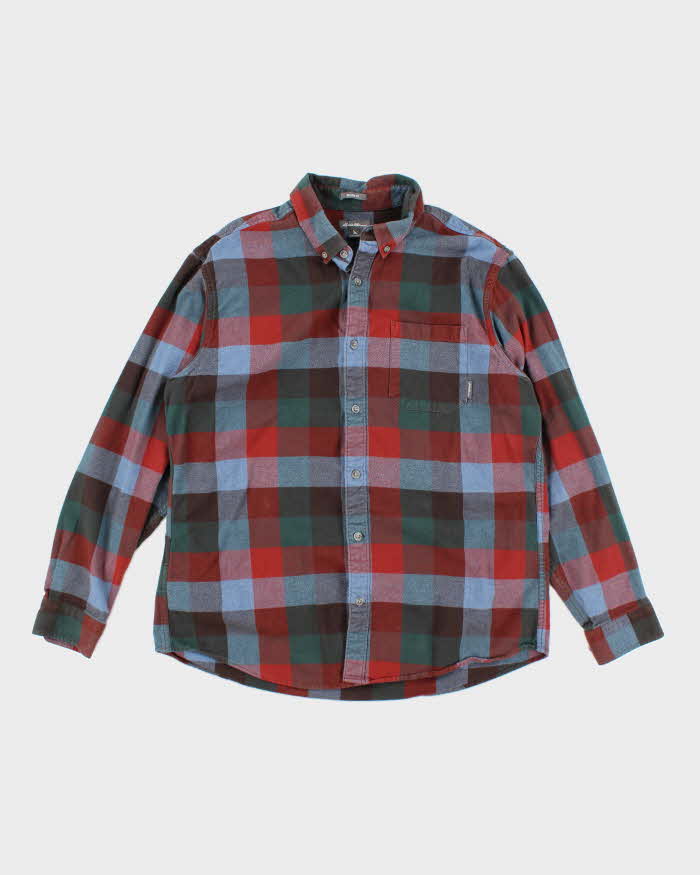 Vintage Eddie Bauer Heavyweight Plaid Flannel Shirt - L