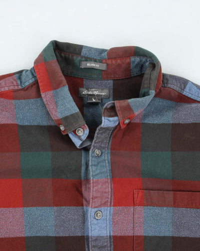 Vintage Eddie Bauer Heavyweight Plaid Flannel Shirt - L