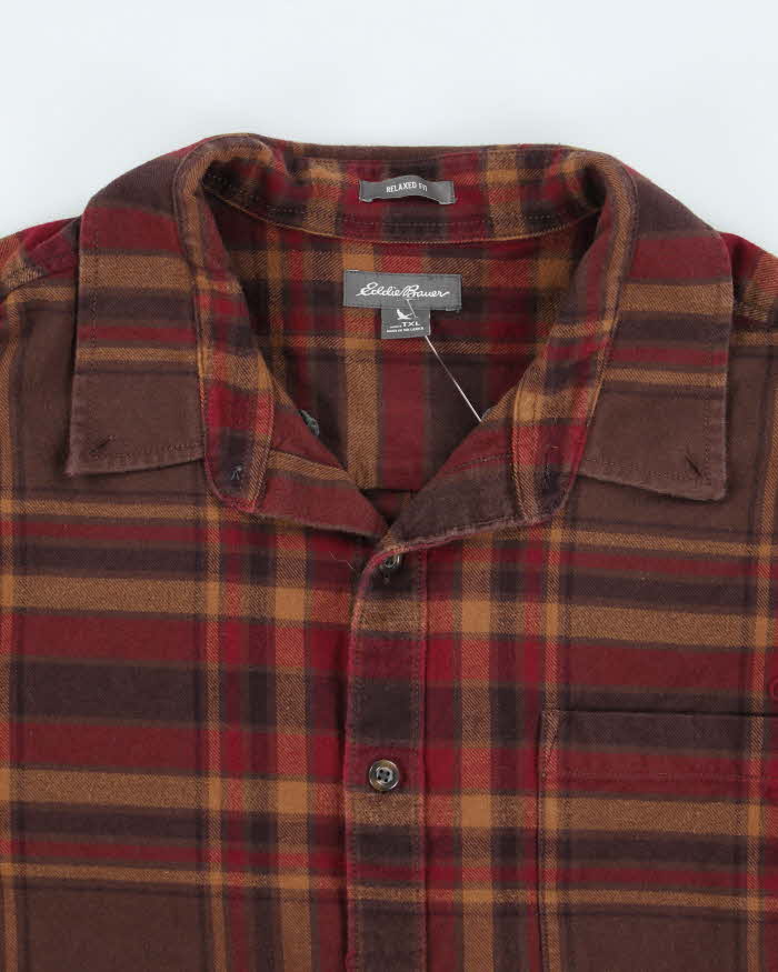 Vintage Eddie Bauer Relaxed Fit Flannel Shirt - XL
