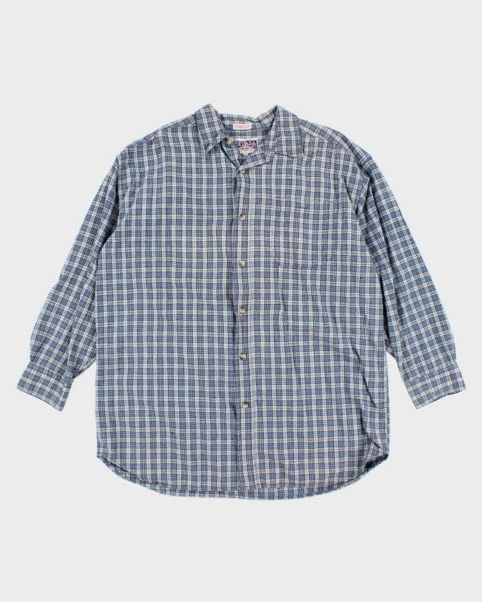 Vintage 90's Nevada Striped Flannel Shirt - XL
