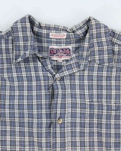 Vintage 90's Nevada Striped Flannel Shirt - XL