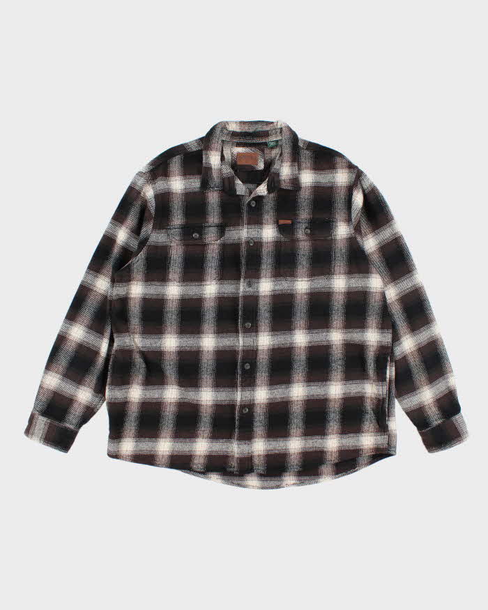 Vintage Orvis Heavyweight Plaid Flannel Shirt - XXL