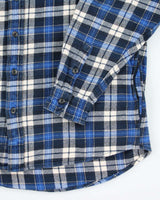 Vintage Orvis Heavyweight Blue Plaid Flannel Shirt - XL