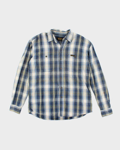 Vintage Wrangler Western Snap Button Flannel Shirt - M