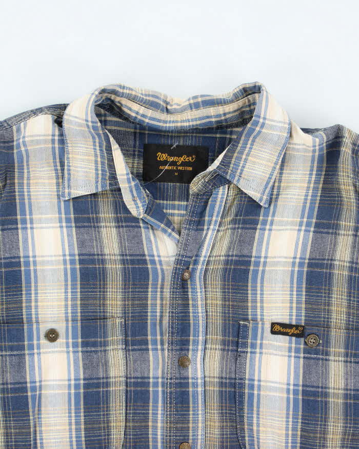 Vintage Wrangler Western Snap Button Flannel Shirt - M