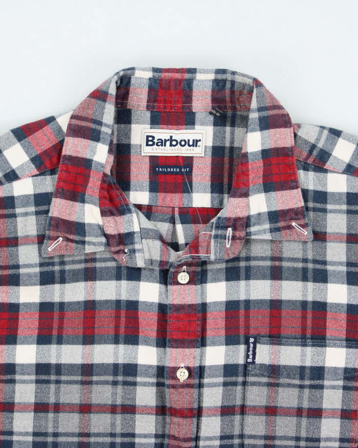 Vintage 2000's Barbour Plaid Flannel Shirt - L