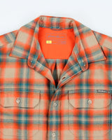 Eddie Bauer Orange Check Shirt - S