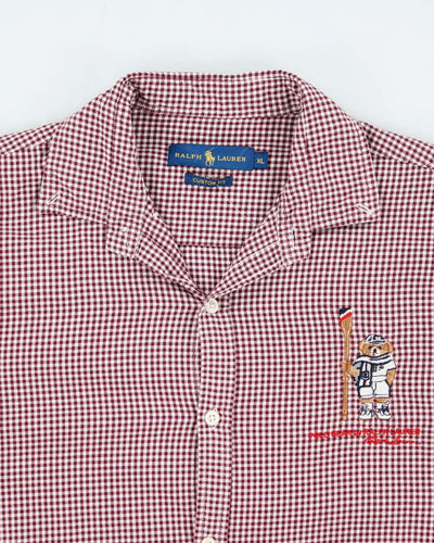 Vintage Ralph Lauren Polo Bear Embroidered Shirt - XL