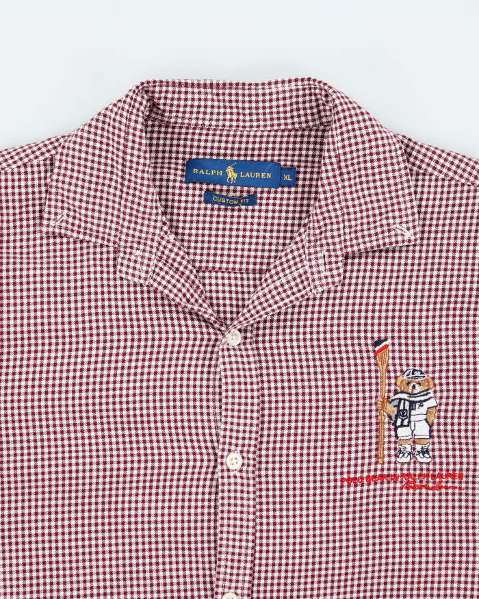 Vintage Ralph Lauren Polo Bear Embroidered Shirt - XL