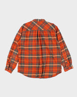 Columbia Orange Check Shirt - L