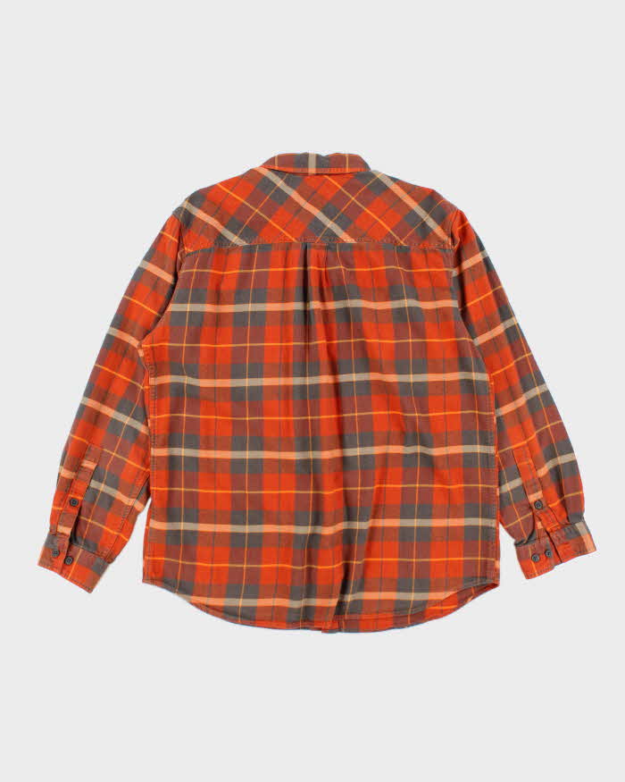 Columbia Orange Check Shirt - L