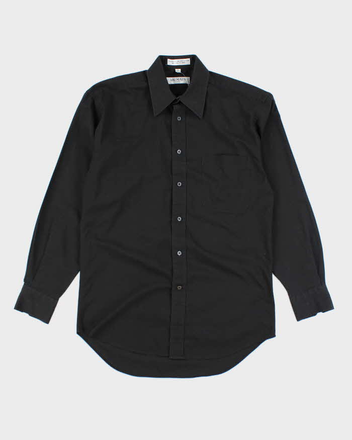 Balmain Black Long Sleeve Shirt - S
