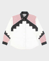 Vintage 90's Western Style Button Up Shirt - M
