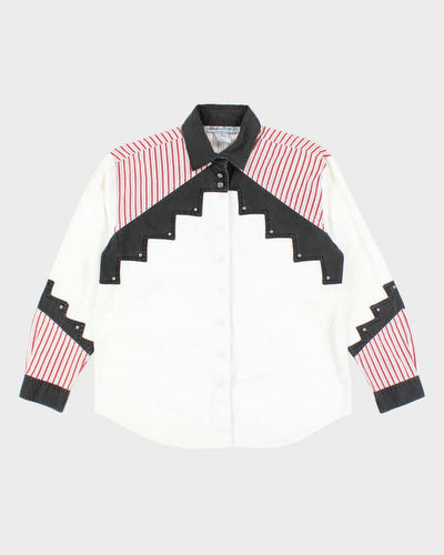 Vintage 90's Western Style Button Up Shirt - M