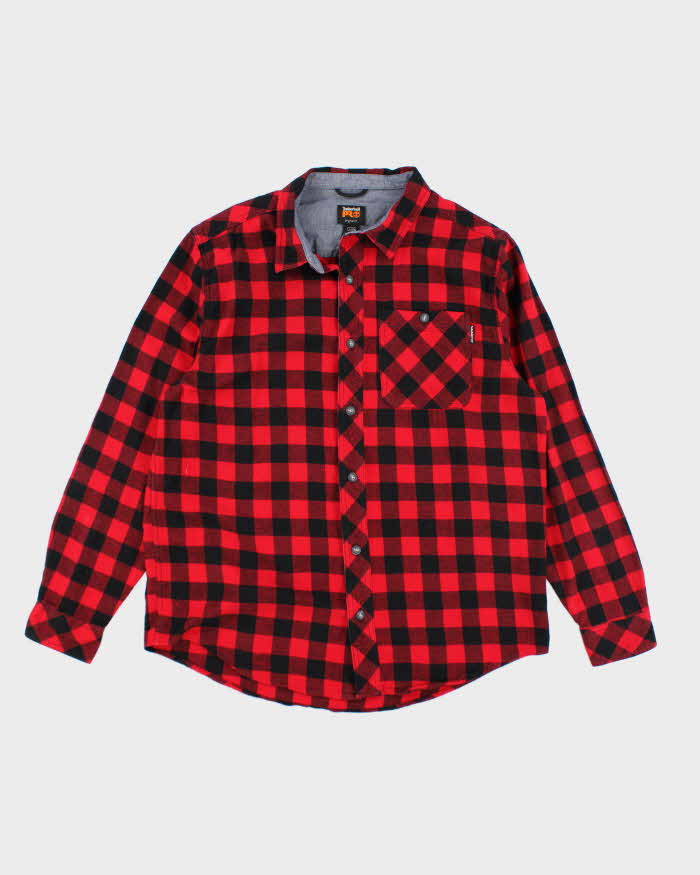 Vintage 2000's Timberland Pro Button Up Flannel Shirt - L