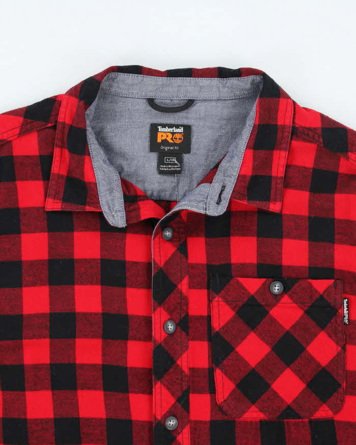 Vintage 2000's Timberland Pro Button Up Flannel Shirt - L