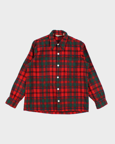 Vintage 70's Woolrich Wool Blend Button-Up Flannel Shirt - L