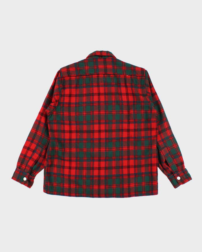 Vintage 70's Woolrich Wool Blend Button-Up Flannel Shirt - L