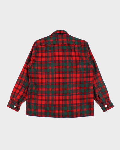 Vintage 70's Woolrich Wool Blend Button-Up Flannel Shirt - L