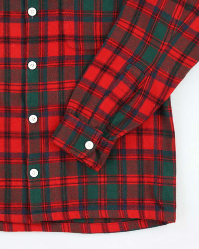 Vintage 70's Woolrich Wool Blend Button-Up Flannel Shirt - L