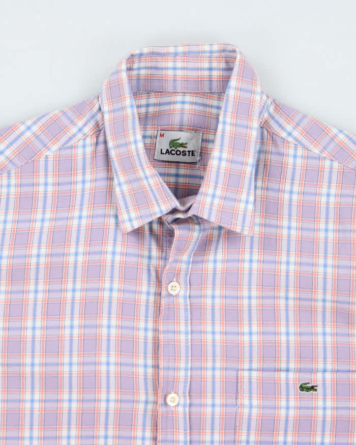 Vintage 2000's Lacoste Patterned Button Up Shirt - M