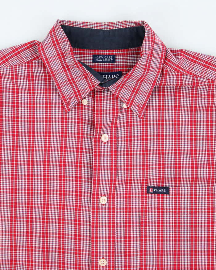 Chaps Checked Long Sleeve Shirt - M