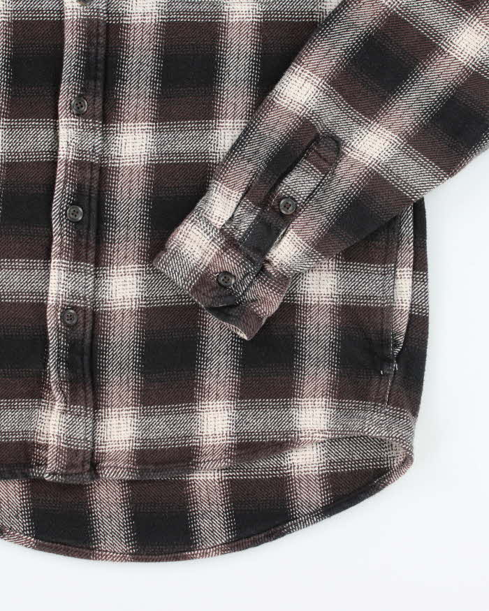 Vintage 2000's Orvis Brown Plaid Heavyweight Shirt - L