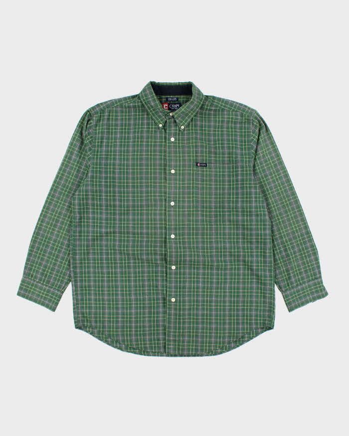 Chaps Checked Long Sleeve Shirt - L
