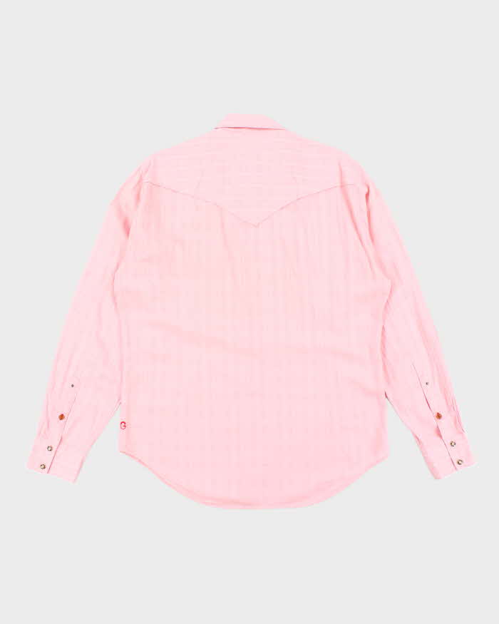 Y2k 00s Guess Pink Long Sleeve Shirt - L