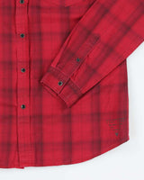 Y2k 00s Guess Red Long Sleeve Shirt - L