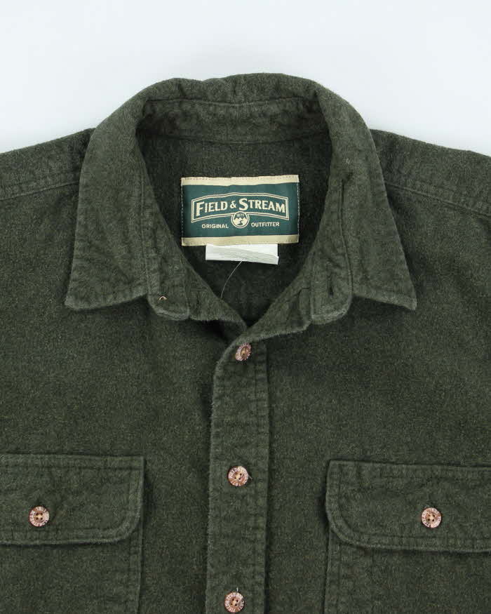 Vintage Field &amp; Stream Heavyweight Button Up Flannel Shirt - L