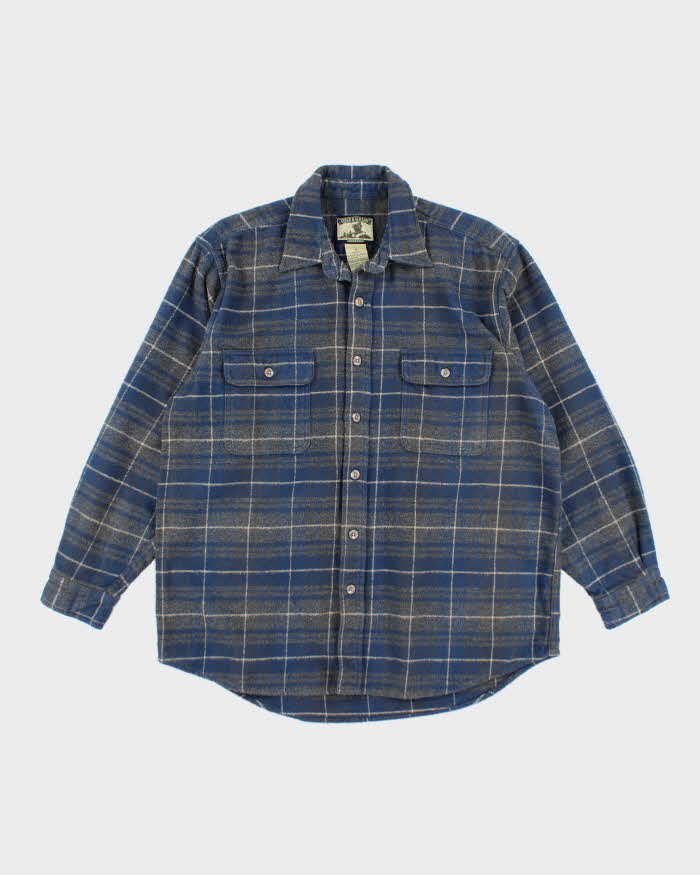 Vintage Field & Stream Heavyweight Plaid Button Up Flannel Shirt - L