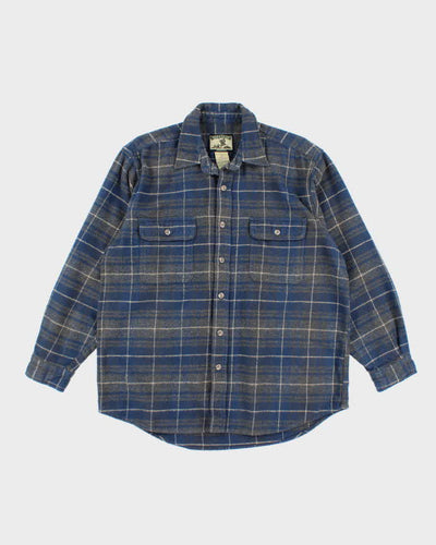 Vintage Field & Stream Heavyweight Plaid Button Up Flannel Shirt - L
