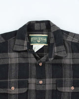 Vintage Field &amp; Stream Heavyweight Shadow Plaid Button Up Flannel Shirt - M