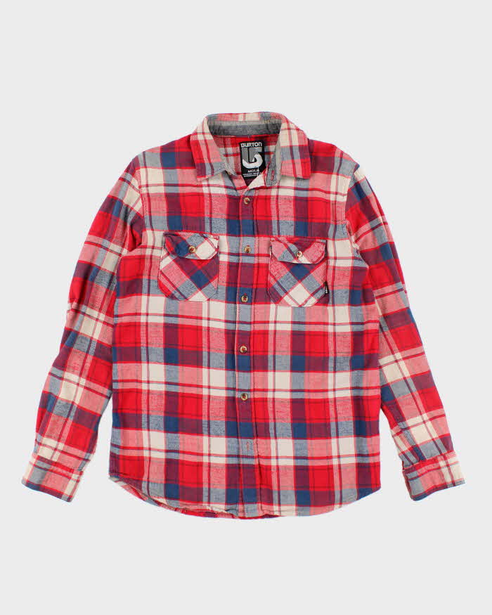 Vintage 90's Burton Button Up Flannel Shirt - M