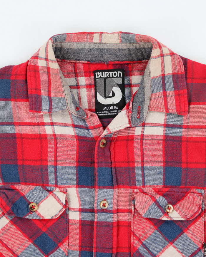 Vintage 90's Burton Button Up Flannel Shirt - M