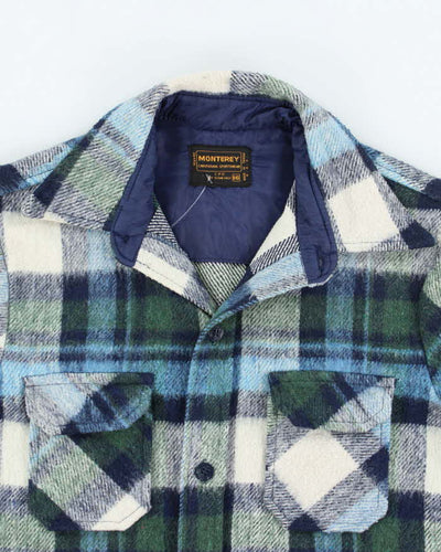 Vintage Monterey Blue Flannel Shirt - M