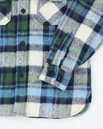 Vintage Monterey Blue Flannel Shirt - M