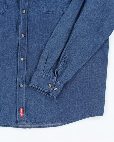 Vintage Wrangler Medium Wash Denim Shirt - XL