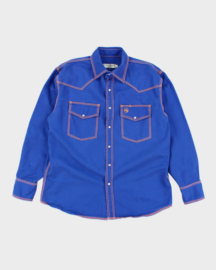 Vintage 90's Western Welder Contrast Stitch Western Shirt - XL