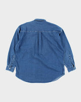 Vintage Chaps Heavyweight Dark Wash Denim Shirt - XL