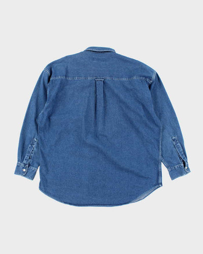 Vintage Chaps Heavyweight Dark Wash Denim Shirt - XL