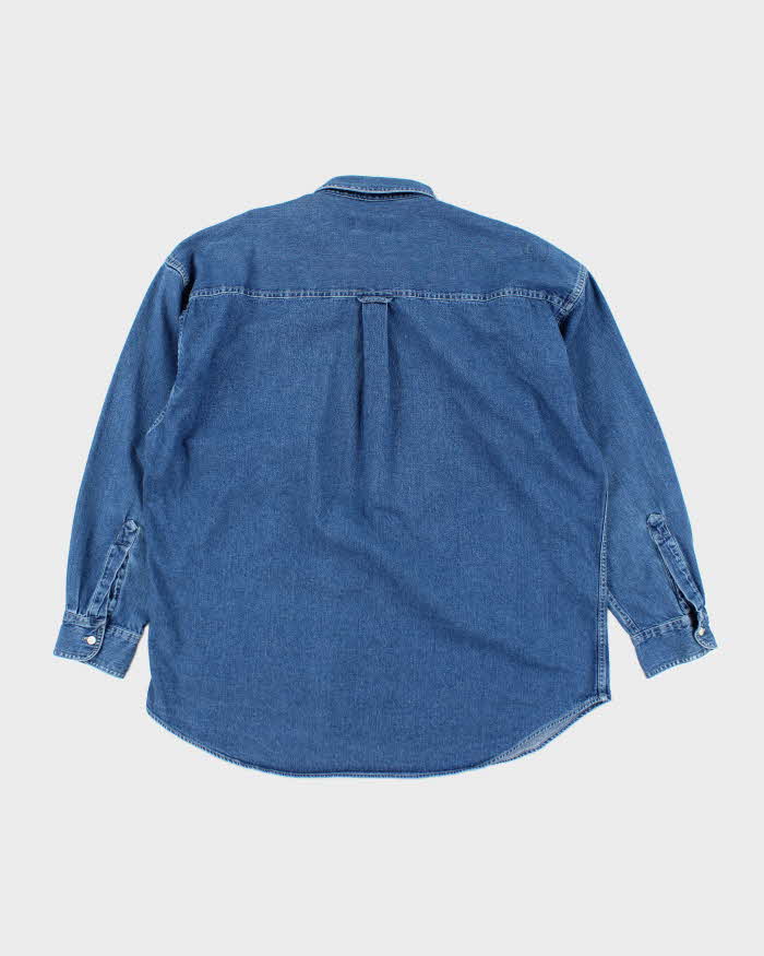 Vintage Chaps Heavyweight Dark Wash Denim Shirt - XL